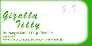 gizella tilly business card